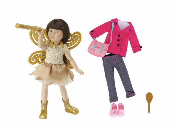 kruselings Luna deluxe poppenset roze