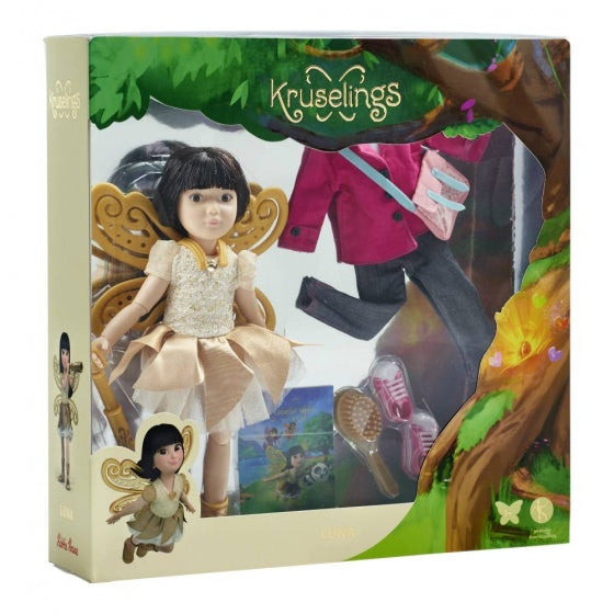 kruselings Luna deluxe poppenset roze
