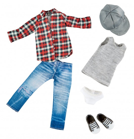 Skater outfit tienerpop kledingset 6-delig