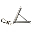 sleutelhanger met nagelknipper 8 cm zilver