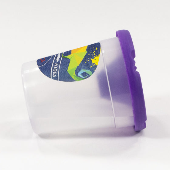 antiknoei- en bewaarpot junior 8 cm transparant/paars
