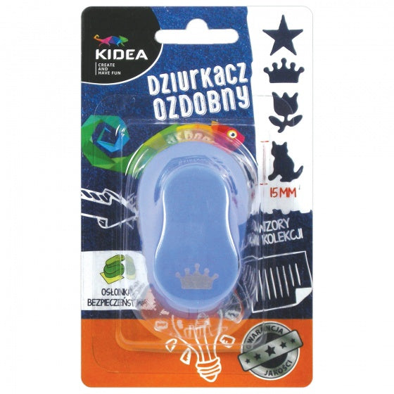 figuurpons kroon 6 cm blauw