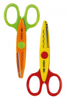 kartelschaar 2 stuks met verschillende patronen 13,5 cm