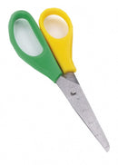 kinderschaar 12,5 cm RVS geel/groen