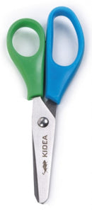 kinderschaar junior 12,5 cm RVS groen/blauw