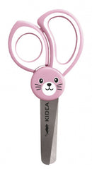 schaar Konijn junior 9 cm roze/wit/zilver