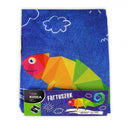 kinderschort 41 x 53 cm blauw/rood