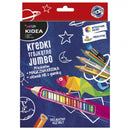 kleurpotloden driekantig met zachte punt 14 stuks