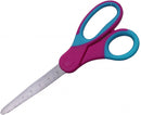 knutselschaar junior 15 cm staal fuchsia/blauw