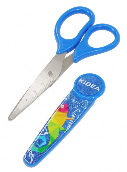 knutselschaar met houder blauw 13,5 cm