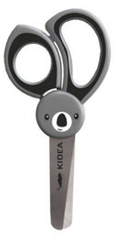 schaar Koala junior 9 cm donkergrijs/zilver