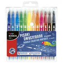 stiften met dikke en dunne punt 12 stuks