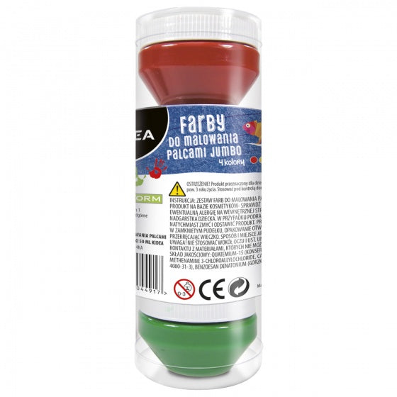 vingerverf 4 kleuren 50 ml