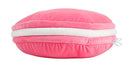 knuffel Yummy World: Macaron 40 cm pluche roze/wit