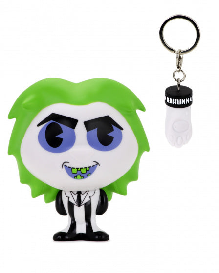 sleutelhanger Beetlejuice 10,2 cm vinyl wit