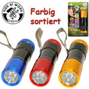 aluminium led zaklamp kleur rood