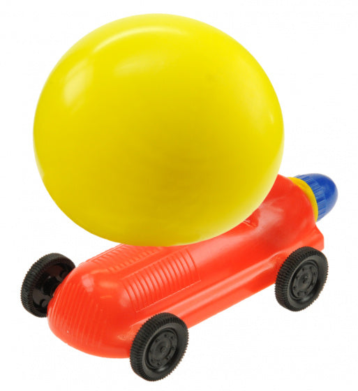 ballonracewagen junior 6 cm rood/geel