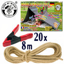 huttenbouwset junior 8 meter rood 22-delig