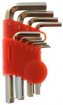 inbussleutelset zilvergrijs/rood 1 x 30 x 10 cm