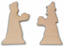 Kerstfiguurtjes: koningen hout