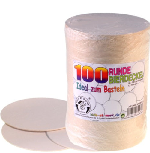 bierviltjes junior 10,5 cm karton bruin 100 stuks