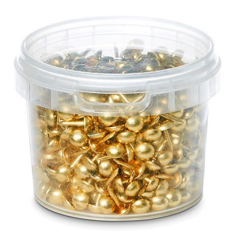 knutselspijkers junior 1,5 cm messing goud 500 stuks