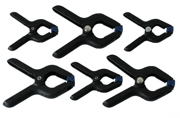 lijmklemmen 6-8,5 cm zwart 6 stuks