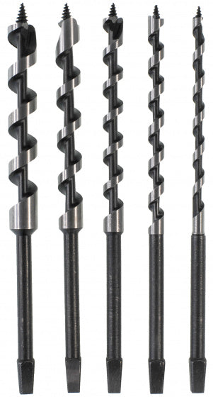 steenboor junior staal zilver/rood 7-delig