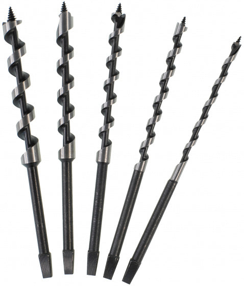 steenboor junior staal zilver/rood 7-delig