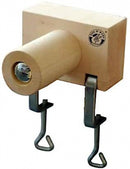 versierset kaarsenhouder junior 11 cm hout bruin