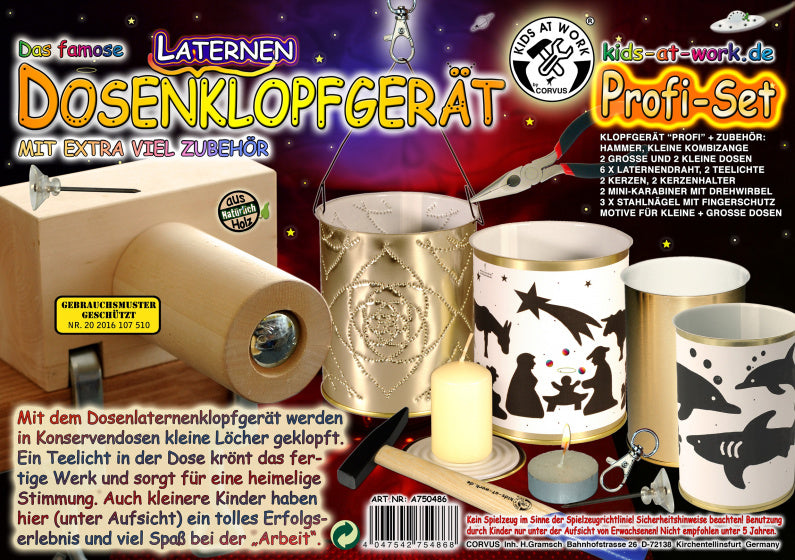 versierset kaarsenhouder junior 11 cm hout 23-delig