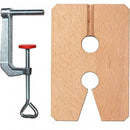 zaagplank met klem junior hout/staal bruin 2-delig