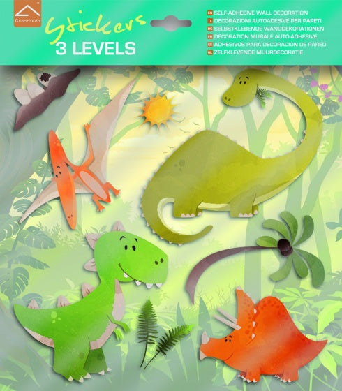 muurdecoratie 3-levels Dinosaurs junior