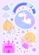 muurstickers sprookjes 47 x 70 cm