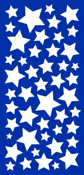 muurstickers sterren glow in the dark 15 x 31 cm