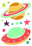 muurstickers Ufo 35-delig