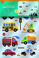 muurstickers voertuigen 47 x 70 cm