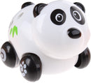 babypanda op wielen zwart/wit