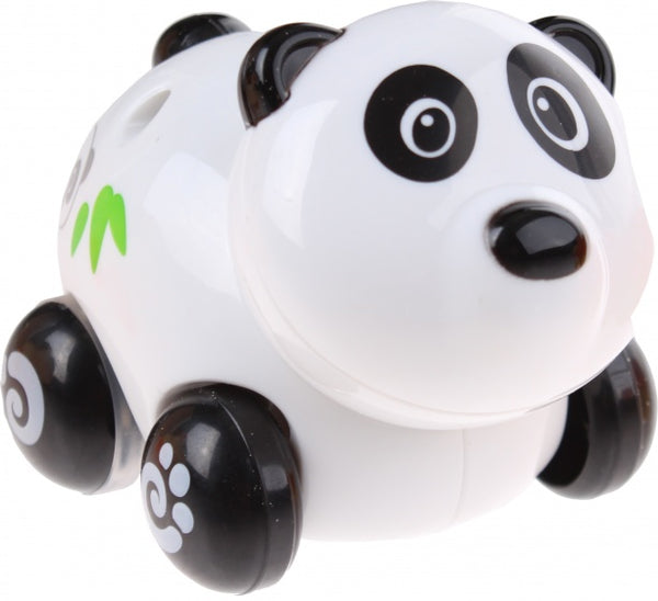 babypanda op wielen zwart/wit