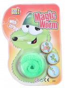 magische worm met draad 20 cm groen