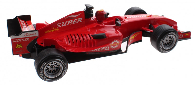 racewagen met licht en geluid jongens 25 cm rood