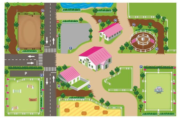 Kids Globe Speelkleed Paarden Manege XXL