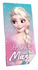 strandlaken Frozen meisjes 140 x 70 katoen blauw