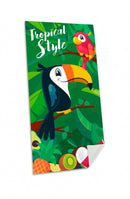 strandlaken Tropical Style junior 70 x 140 cm groen