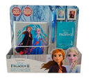dagboek Frozen 2 meisjes 24 x 19 cm zilver/blauw 5-delig