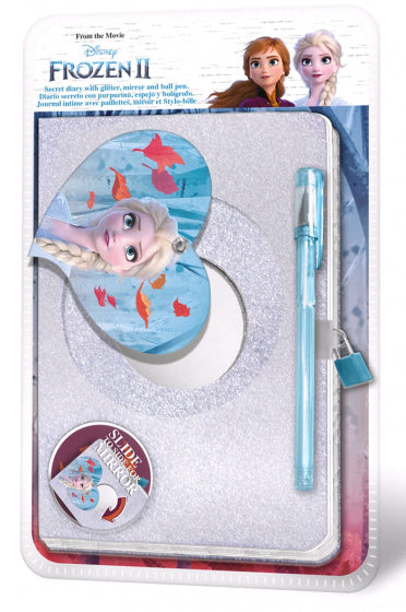 dagboek Frozen 2 meisjes 29 cm zilver 2-delig