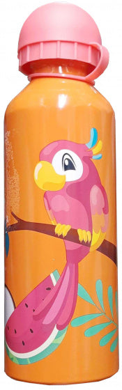 drinkfles Tropical Style junior 500 ml aluminium oranje