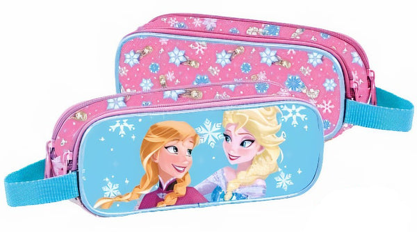 etui Frozen meisjes polyester 23 cm roze/blauw