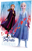 fleecedeken Frozen 2 150 x 100 cm polyester blauw/wit