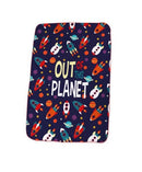 fleecedeken Out of the Planet 100 x 150 cm blauw